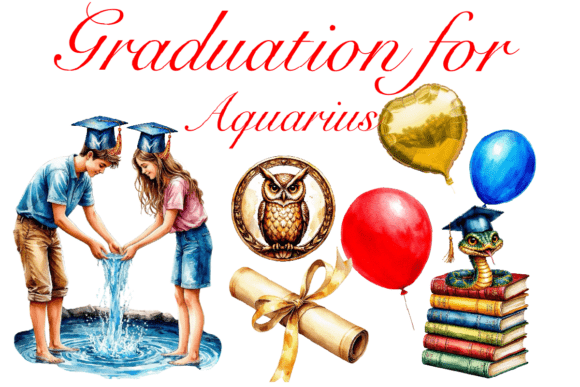 Celebrating Success with Graduation for Capricorn Clipart and High-Quality PNG Designs