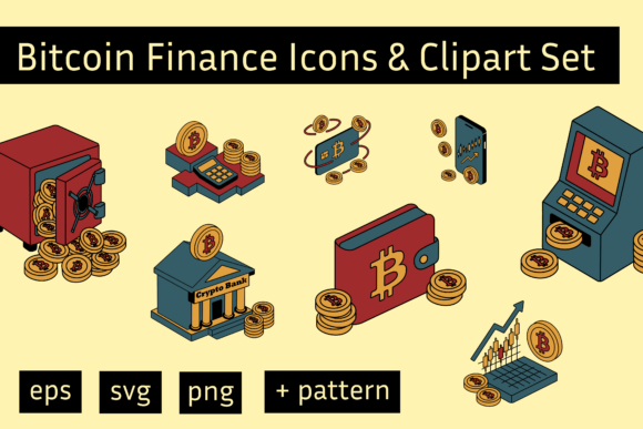 Evaluating the Bitcoin Finance Icons Clipart Set for Modern Design Projects