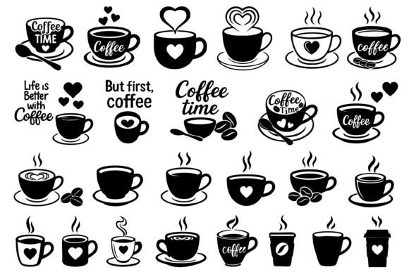Evaluating the Coffee Cup Silhouette SVG Bundle for Your Creative Projects