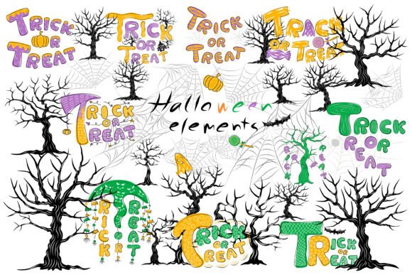Halloween Elements Clip Art for Creators