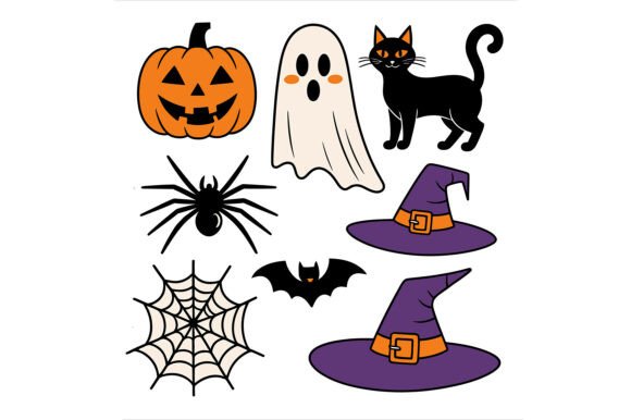 Halloween Elements Collection: Spooky Design Assets