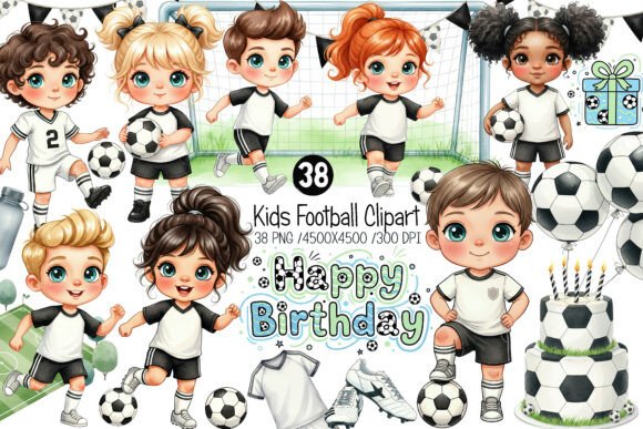 Kids Soccer Clipart & Football Clipart