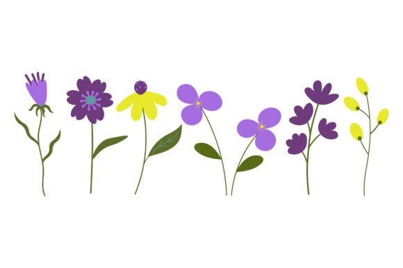 Set with Bloom Flowers and Plants: A Digital Asset Evaluation