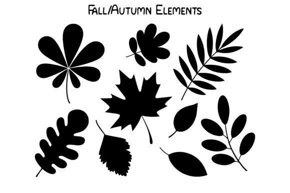 Unlocking Creative Potential with the Black Fall Elements Vector Set 21