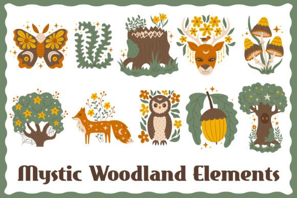 Unlocking Magic with Mystic Woodland Elements PNG Clipart