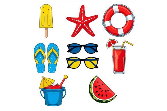 Vector Art of Cartoon Summer Elements: A Practical Guide for Designers