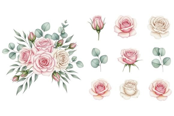 Watercolor Pink Cream Floral Set: A Practical Evaluation